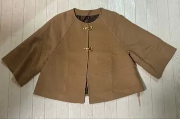 노카라 숏 기장 코트 카멜 9AR