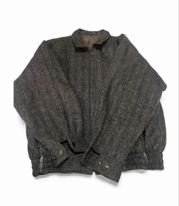 헤링본 무늬 집업 자켓 그레이 계열