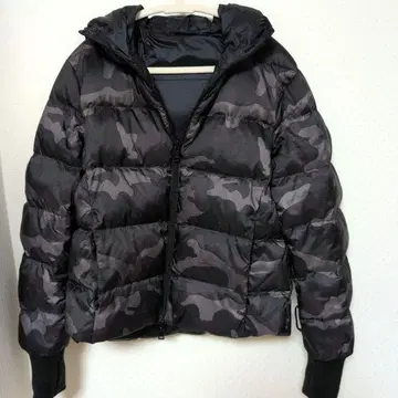 GLOBAL WORK 후드 부착 리버서블 다운 자켓 남성용 S