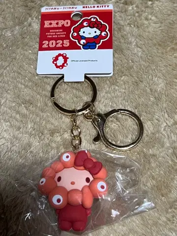 최애 컬러 산리오 미야쿠미야쿠 키링 키티 [ 미개봉 새상품 ]