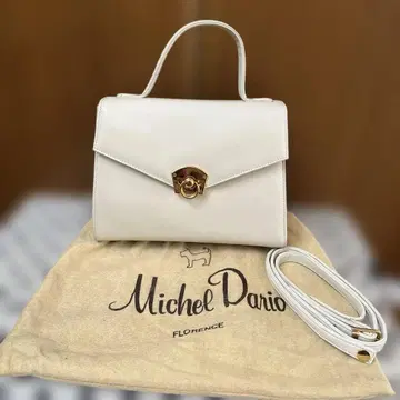 [ 새상품급 ] Michel Dario 화이트 핸드백