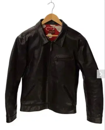 플랫 헤드 가죽 자켓