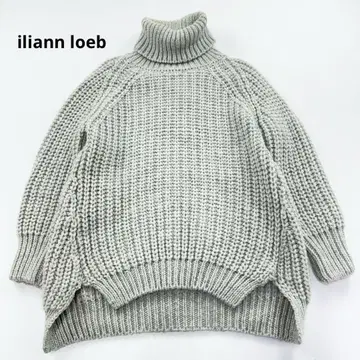 일리안 로브 브리티시 울 하이넥 니트 풀오버 하찌