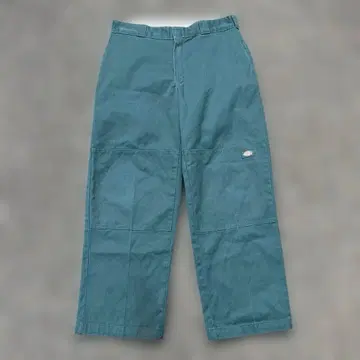 레어 Dickies 더블니 올리브 워크 팬츠 34 x 30