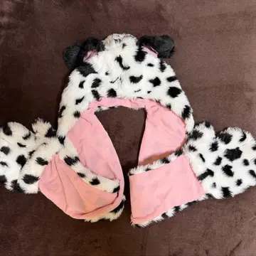 디즈니 후드 부착 머플러 101마리 강아지