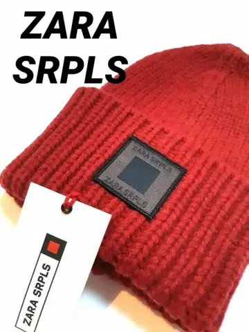 [ 택 포함 새상품 ] ZARA SRPLS 니트 모자 레드 빨간색