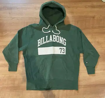 BILLABONG 후드 부착 후드티 L 그린