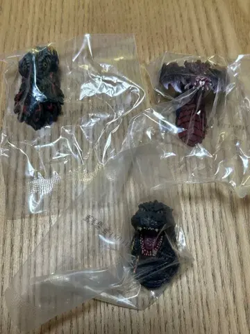 제일복권 고질라 E상 몬스터 헤드 마그넷 총 3종 세미 컴플 세트