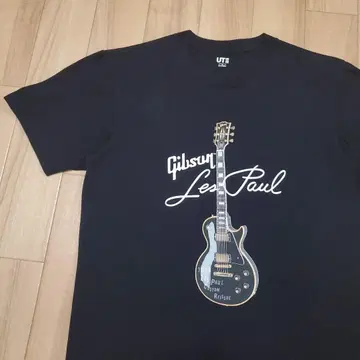 새상품급 유니클로 x 깁슨 콜라보 레스포 폴 프린트 T셔츠