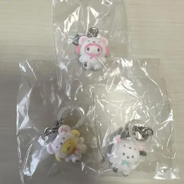 산리오 메지루시 액세서리 복슬복슬 스노우 3개 세트