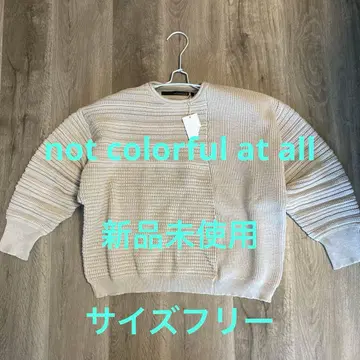 전혀 화려하지 않은 라이트 그레이 긴팔 니트 미사용 새상품