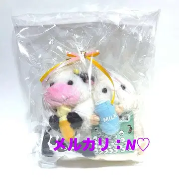 코이와이 농장*한정판 봉제 인형 마스코트*소프트 소 & 밀키 양 세트