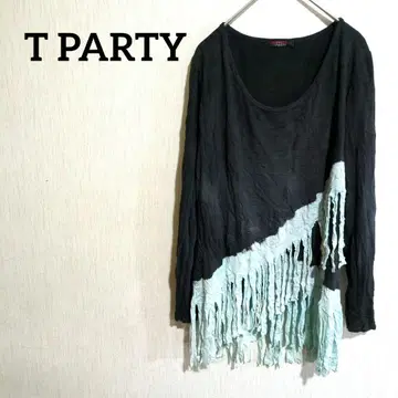 T PARTY 프린지 장식 긴팔 상의