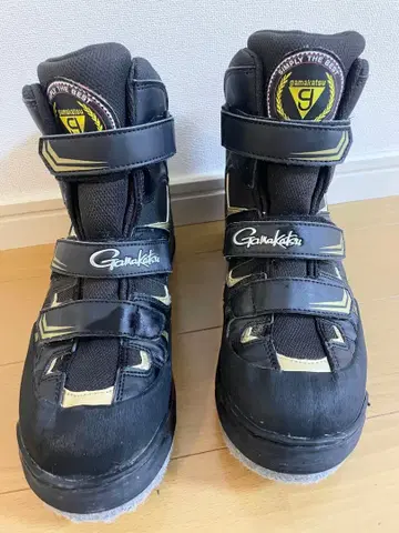 가마가츠 펠트 스파이크 슈즈 LL 낚시 신발 블랙