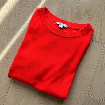 COS 긴팔 니트 오렌지 레드 XS