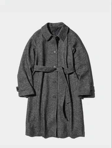 유니클로 트위드 싱글 코트 3XL