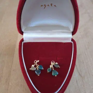 아가트agete 귀걸이 참 오팔