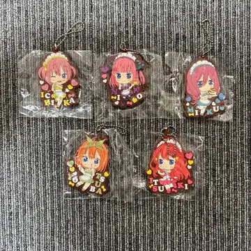 5등분의 신부 나카노 이치카 니노 미쿠 요츠바 이츠키 키링 세트