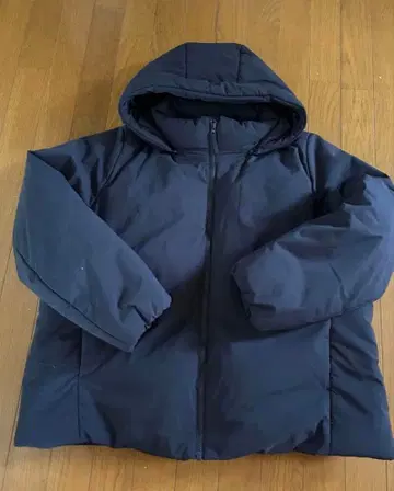 유니클로 하이브리드 다운 숏코트 네이비 3XL UNIQLO