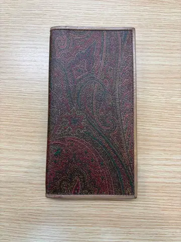 ETRO 에트로 이단 장지갑 지갑 페이즐리 보르도