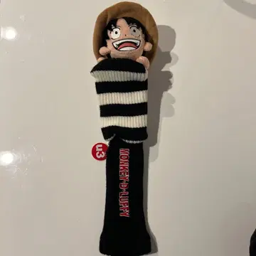 [ 미사용 ] 원피스 몽키 D 루피 골프 헤드커버 UT용