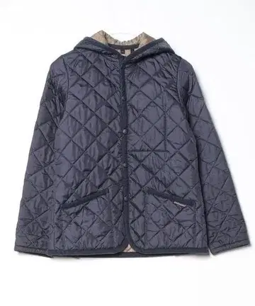 컨디션 최상 [ LAVENHAM ] 퀼팅 자켓 36 네이비 베이지