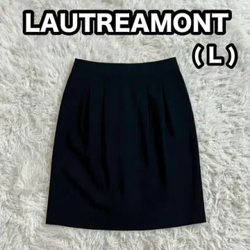 [ LAUTREAMONT ] 무릎 기장 타이트 스커트 블랙 여성용 L