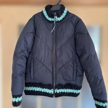 T.T.U. 퀼팅 자켓 M 블랙/민트