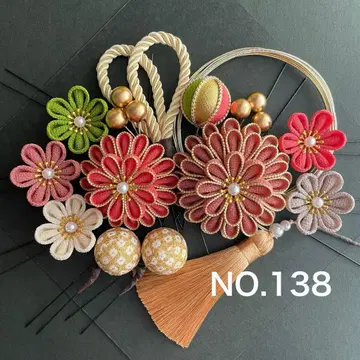 [ NO.138 ] 츠마미자이쿠 머리 장식 졸업식 결혼식 시치고산 성인식