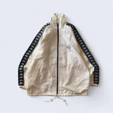 90s Kappa 트랙 자켓 래글런 M 사이즈 화이트 R147