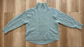 Green label relaxing 민트 그린 니트 터틀넥