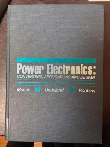 Power Electronics: Converters, Applicati