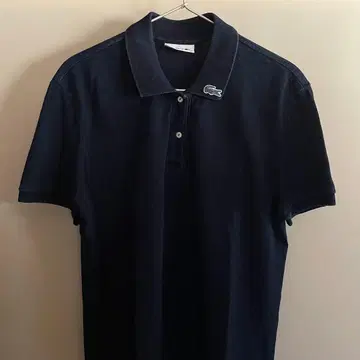 라코스테 레귤러핏 인디고 피케 셔츠