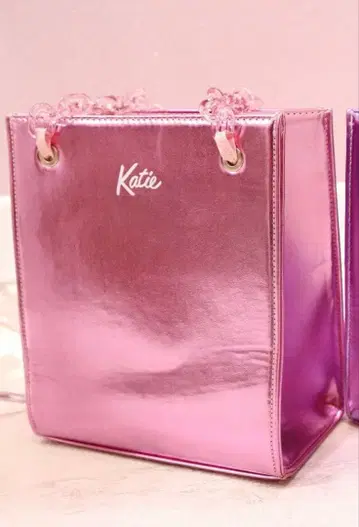 케이티 펜시 데이트 미니 메탈릭 백 핑크