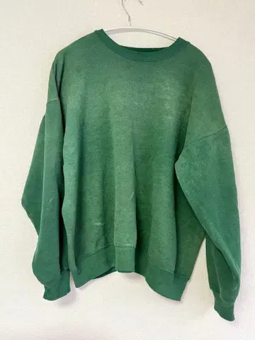 빈티지 Hanes 페이드 맨투맨 그린