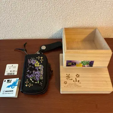 DEGNER 카잔 에반게리온 콜라보 EVA 벚꽃 초호기 가죽 키케이스