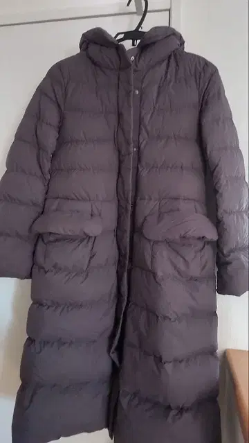 유니클로+J 다운 롱 코트