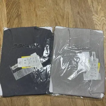 실크 면 티셔츠 2장 미사용 새상품