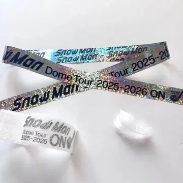 SnowMan 낙하물 은색 테이프 음표 깃털 3종 세트