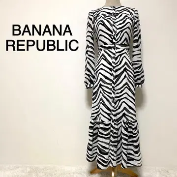 BANANA REPUBLIC 제브라 패턴 티셔츠 원피스