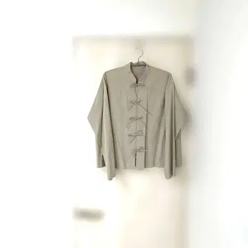 요건 레일 차이나풍 긴팔 셔츠