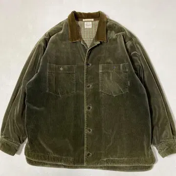 90s PAPAS 안감 플란넬 코듀로이 셔츠 자켓 L