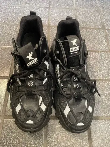 통굽 신발 스니커즈 26cm 블랙