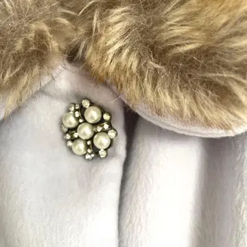 axes femme 퍼 라이트 그레이 코트