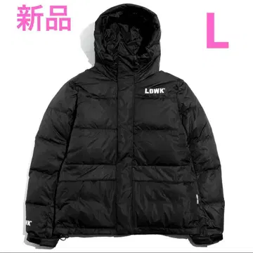 LIBERTY WALK 아우터 다운 자켓 블랙 프린트 로고