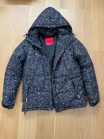 APPLEBUM 다운 자켓 야경 패턴