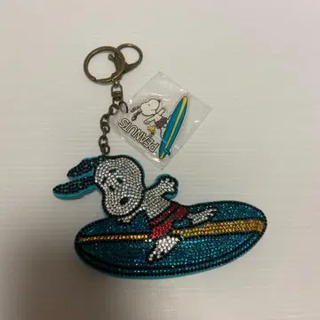 [ 새상품 ] 스누피 서핑 큐빅 키링