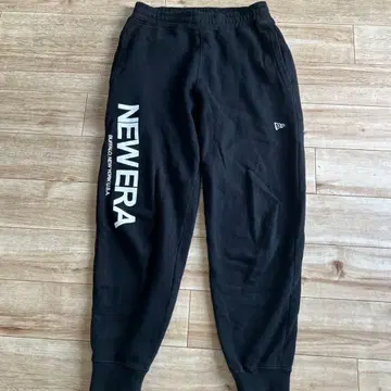 NEW ERA 블랙 스웨트 팬츠 뉴에어 스몰