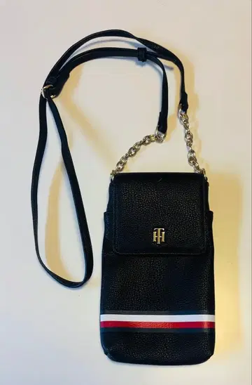 Tommy Hilfiger 스마트폰 숄더백 파우치 블랙