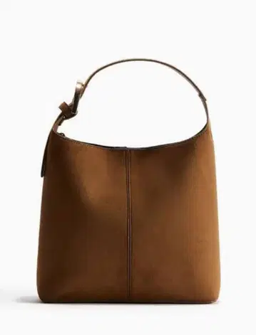 H&M 브라운 스웨이드 숄더백